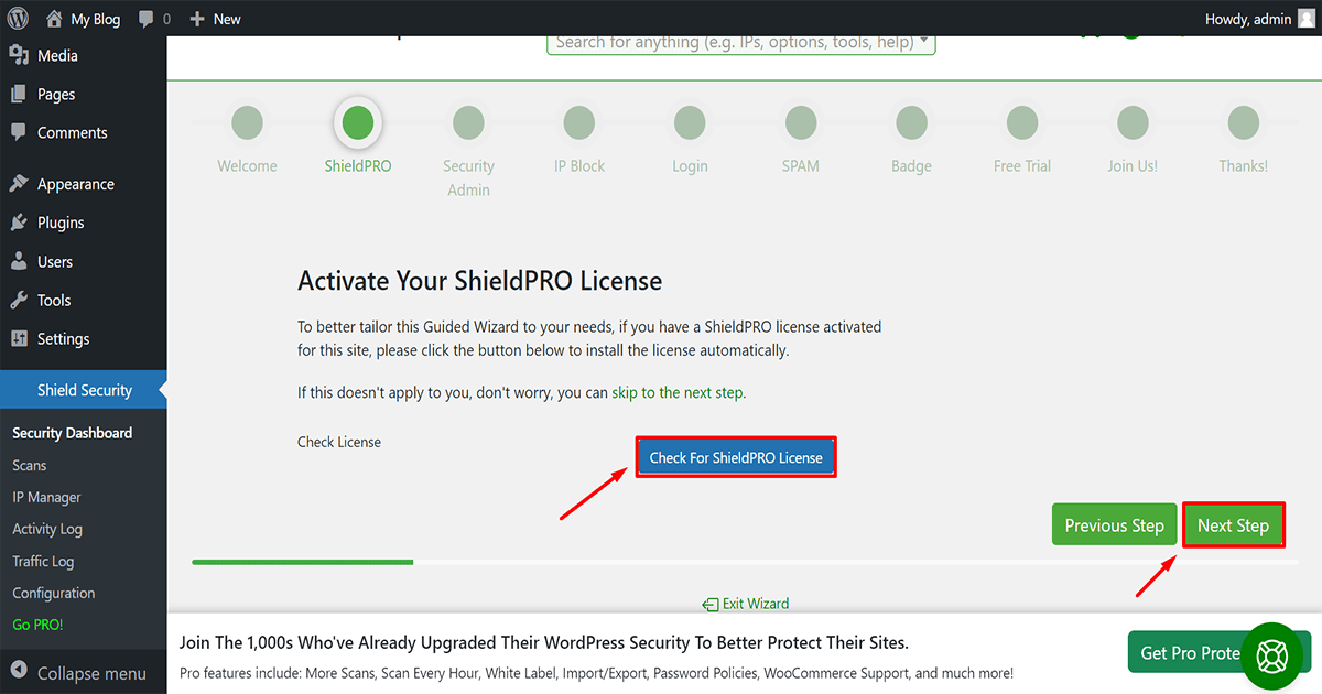 buy a license on the shield security plugin for WordPress malware protection