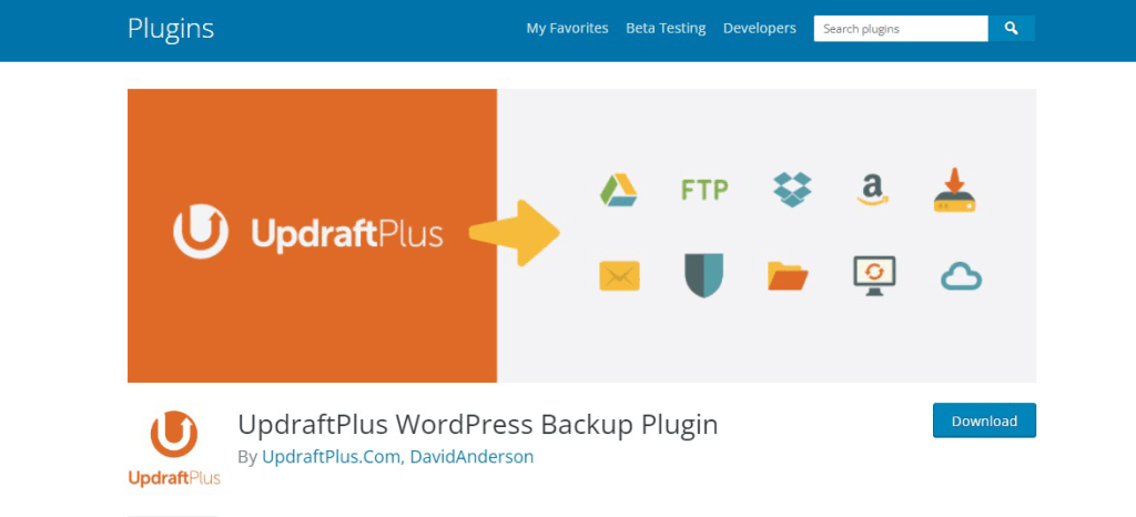 WordPress backup plugin for malware removal and protection